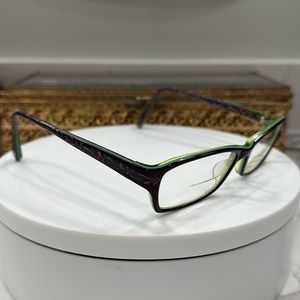 Prodesign - Denmark - *Rx* - Eyeglass Frames - Lime Green/Purple/Hot Pink, EUC